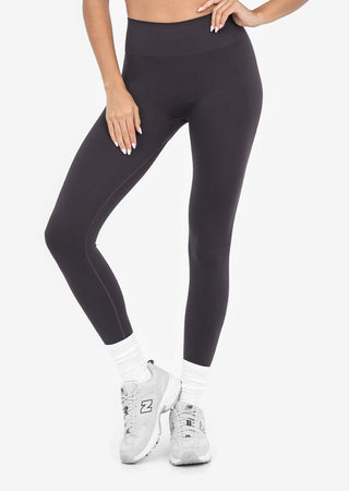 LC Seamless Rib Leggings Dark Cocoa