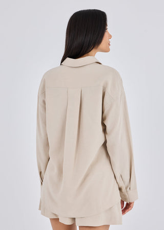 Women's Long Sleeve Shirt Light Beige