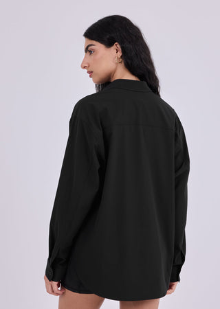 Women's Button Up Shirt Black
