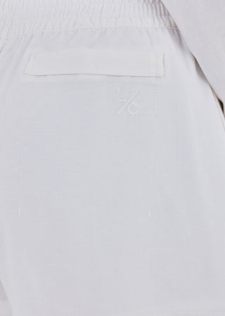 Women Linen Relaxed Short Ivory