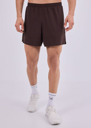 Men's Run Short Dark Cocoa