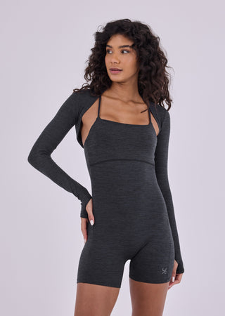 Women's Shrug Dark Grey Marl