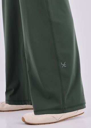 Women's Straight Leg Pants (Short) Green Forest