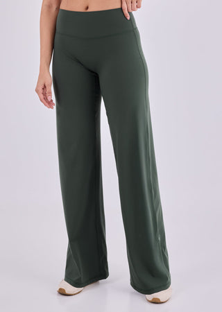 Women's Straight Leg Pants (Regular) Green Forest