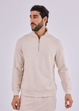 Men's Half-Zip Sweat Oatmeal Heather