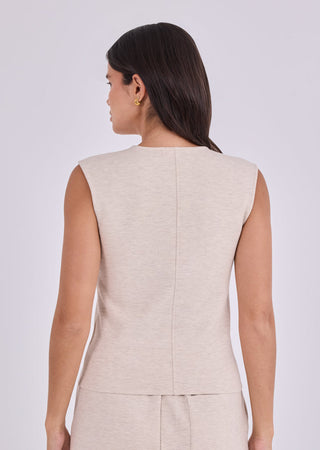 Women's Crew Tank Oatmeal Heather