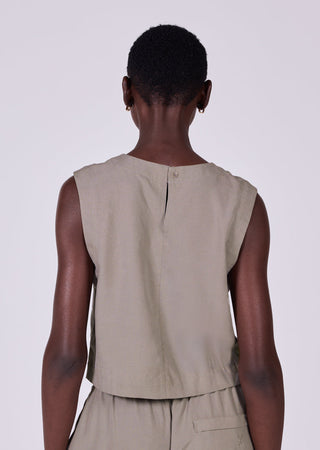 Women's Relaxed Tank Vintage Khaki
