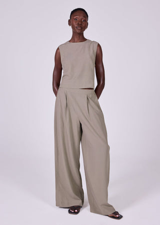 Women's Relaxed Tank Vintage Khaki