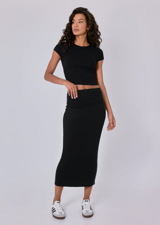 Women's Cap Sleeve Top Black