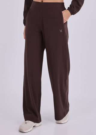 Women's Wide Leg Pant Dark Cocoa