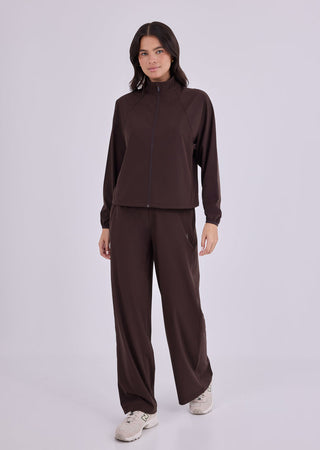 Women's Wide Leg Pant Dark Cocoa