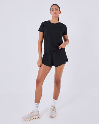 Women's Cap Sleeve Top Black