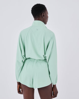 Women's Half-Zip JACKET & Shorts Fresh Mint Set