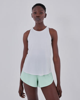 Women's Tank White & Shorts Fresh Mint Set