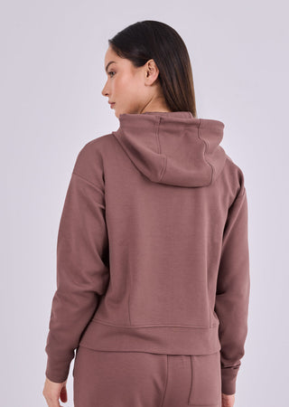 Women's Zip Up Hoodie Tawny Rust