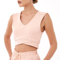 L'COUTURE All-Around Lounge Wrap Tank Rose