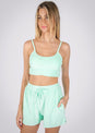 L'COUTURE Bralette SoCal Sorbet Terry Bralette Mint