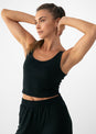 L'COUTURE Elevate Rib Tank Black