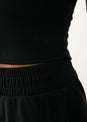 L'COUTURE Elevate Rib Tank Black