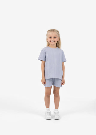 L'COUTURE Mini Shorts Embody Mini Rib Short Lilac Grey