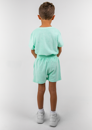 L'COUTURE Mini Shorts SoCal Sorbet Mini Terry Short Mint