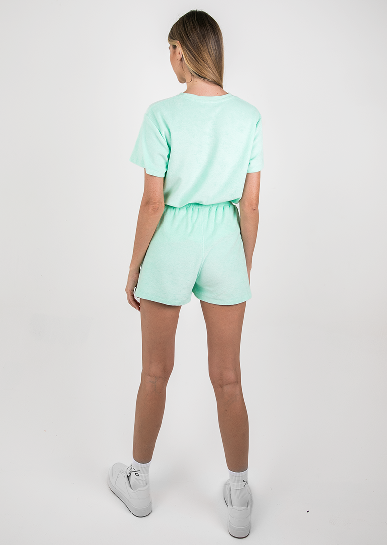 L'COUTURE Shorts SoCal Sorbet Terry Short Mint