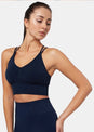 L’Couture Sports Bras Serenity Seamless Bralette French Navy