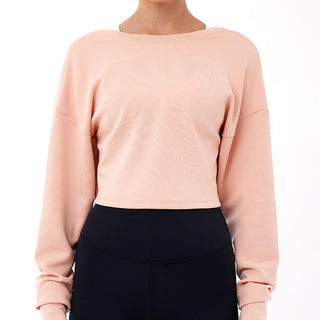 L'COUTURE Tops All-Around Lounge Long Sleeve Reversible Top Rose