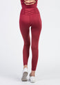 L'COUTURE Untamed Lace Up Leggings Oxblood